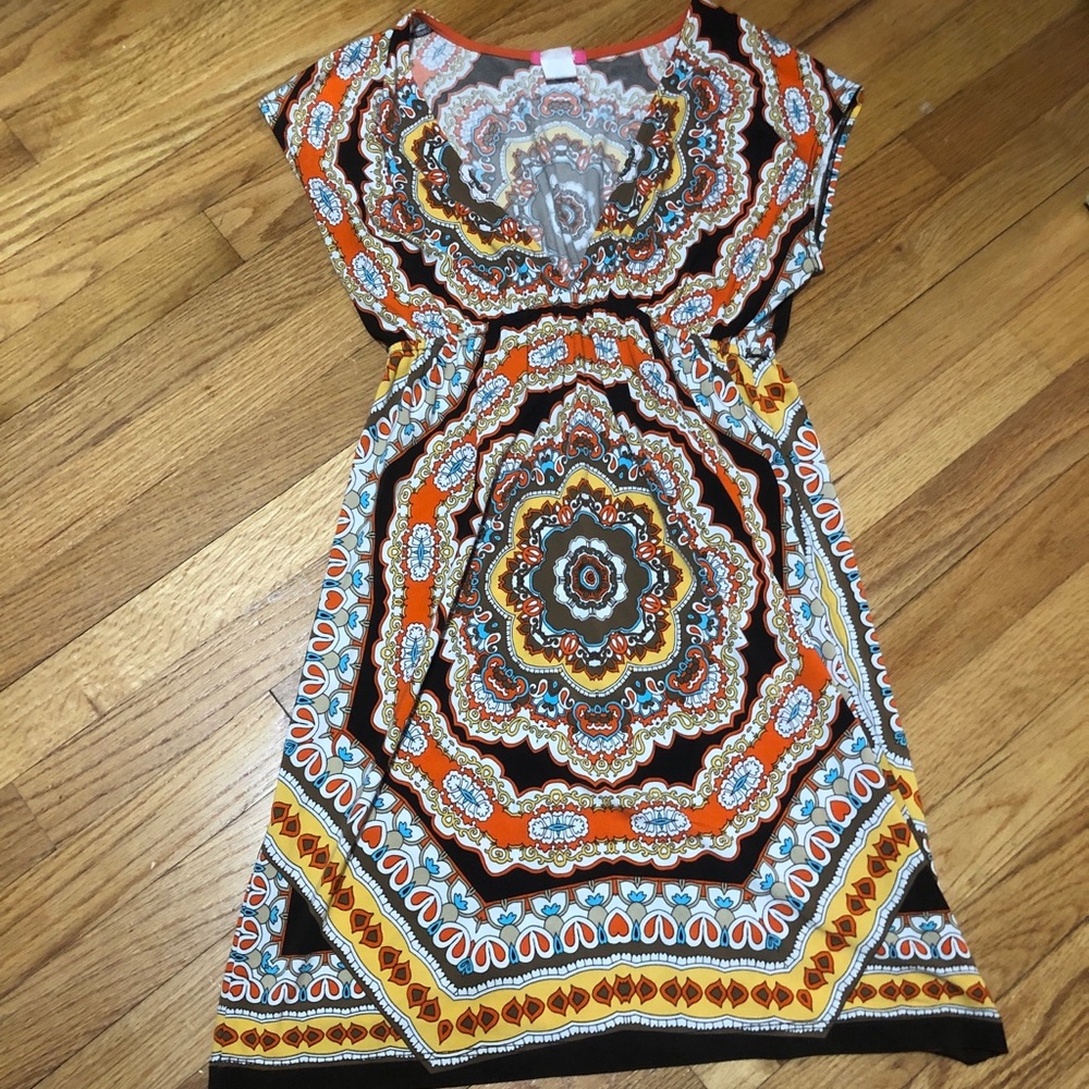 70s Inspired Sinched Waist Dress